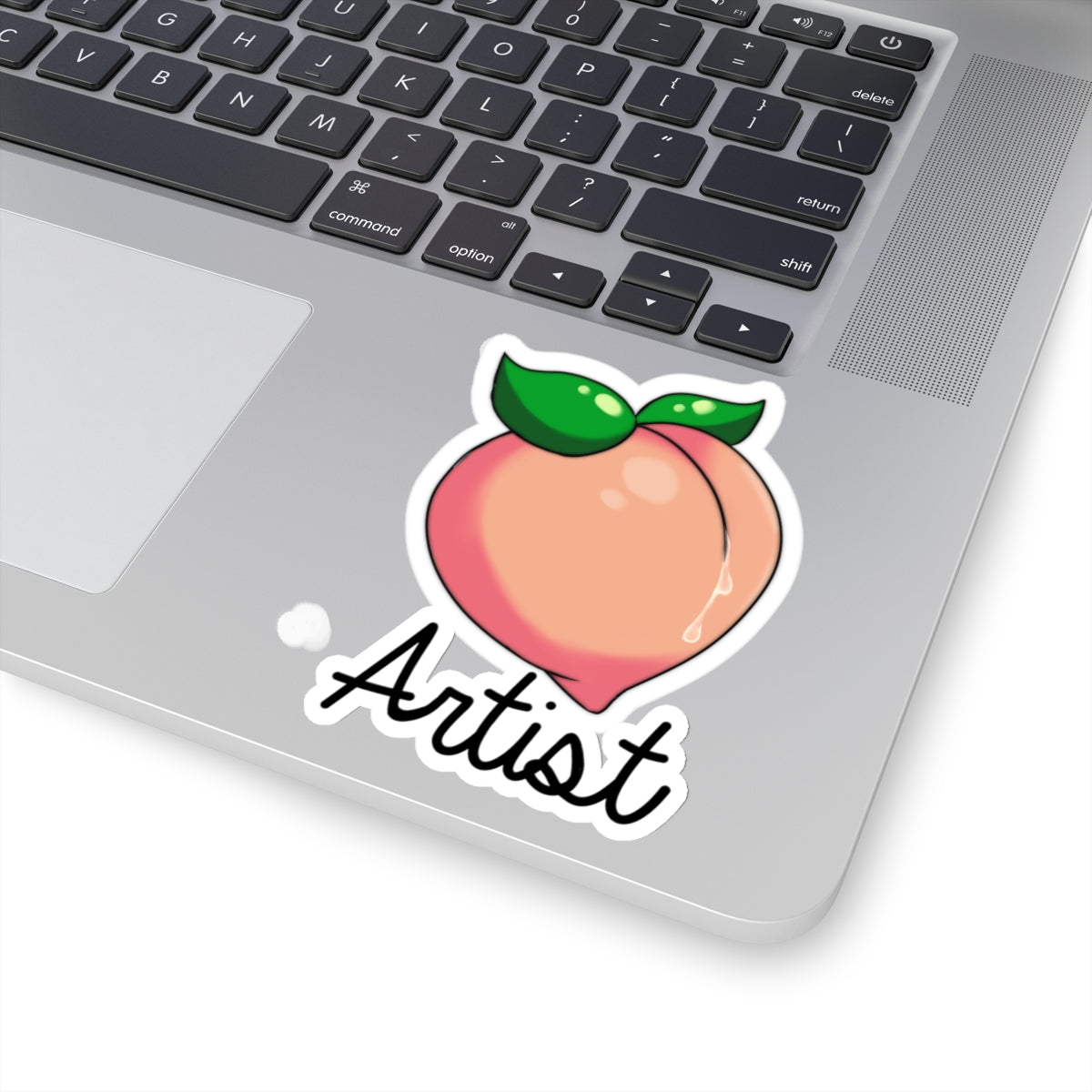 Peach Artist Sticker