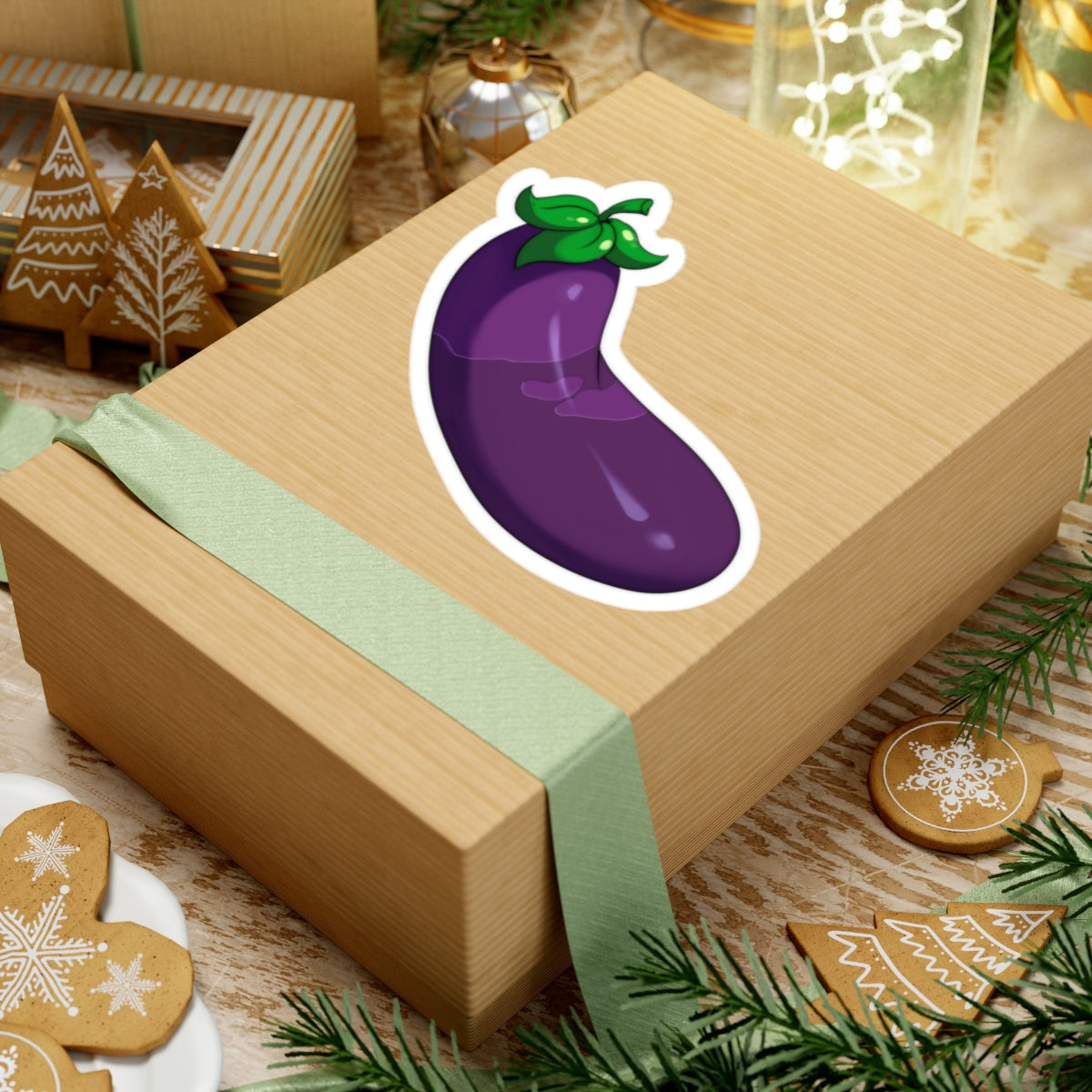 Wet Eggplant Sticker