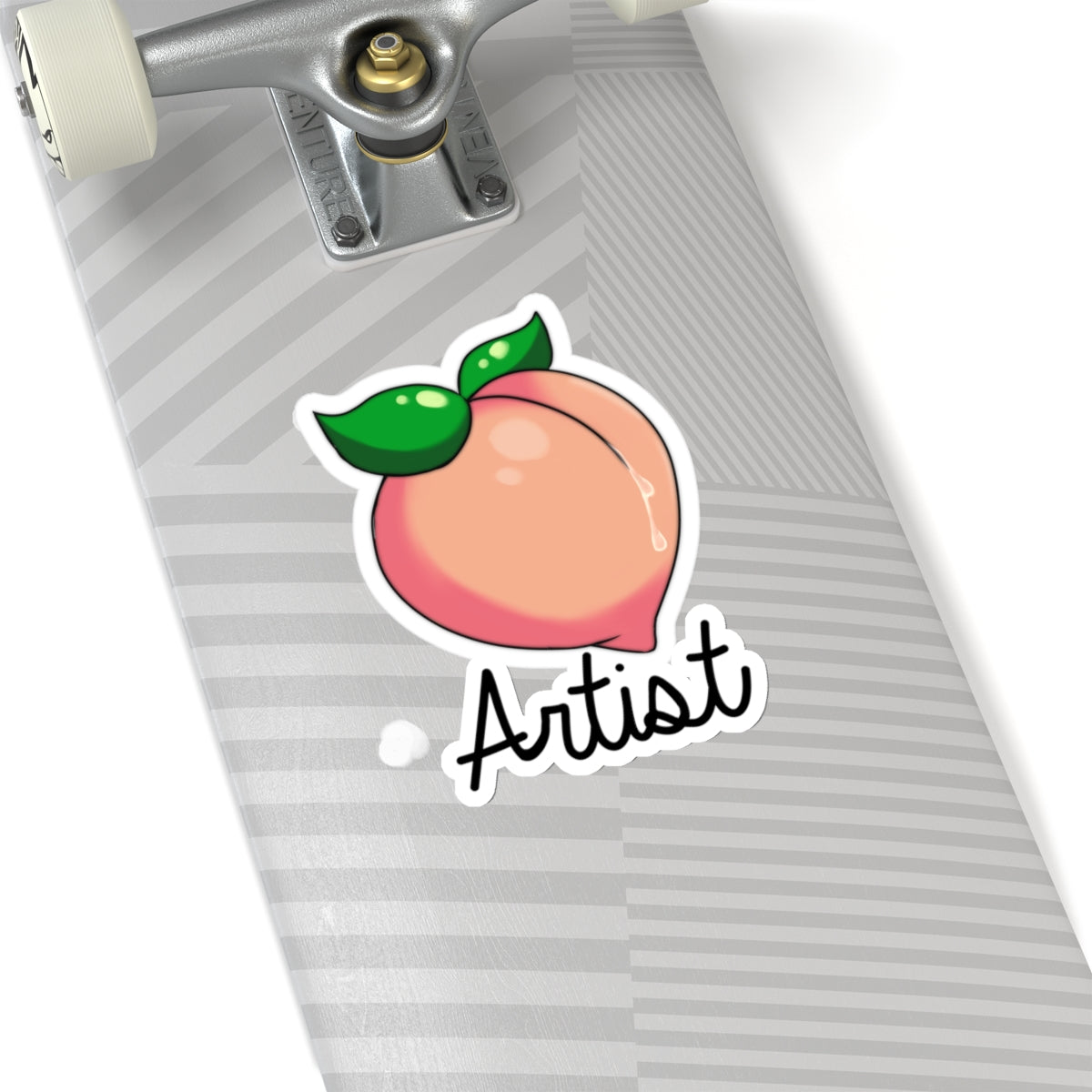 Peach Artist Sticker