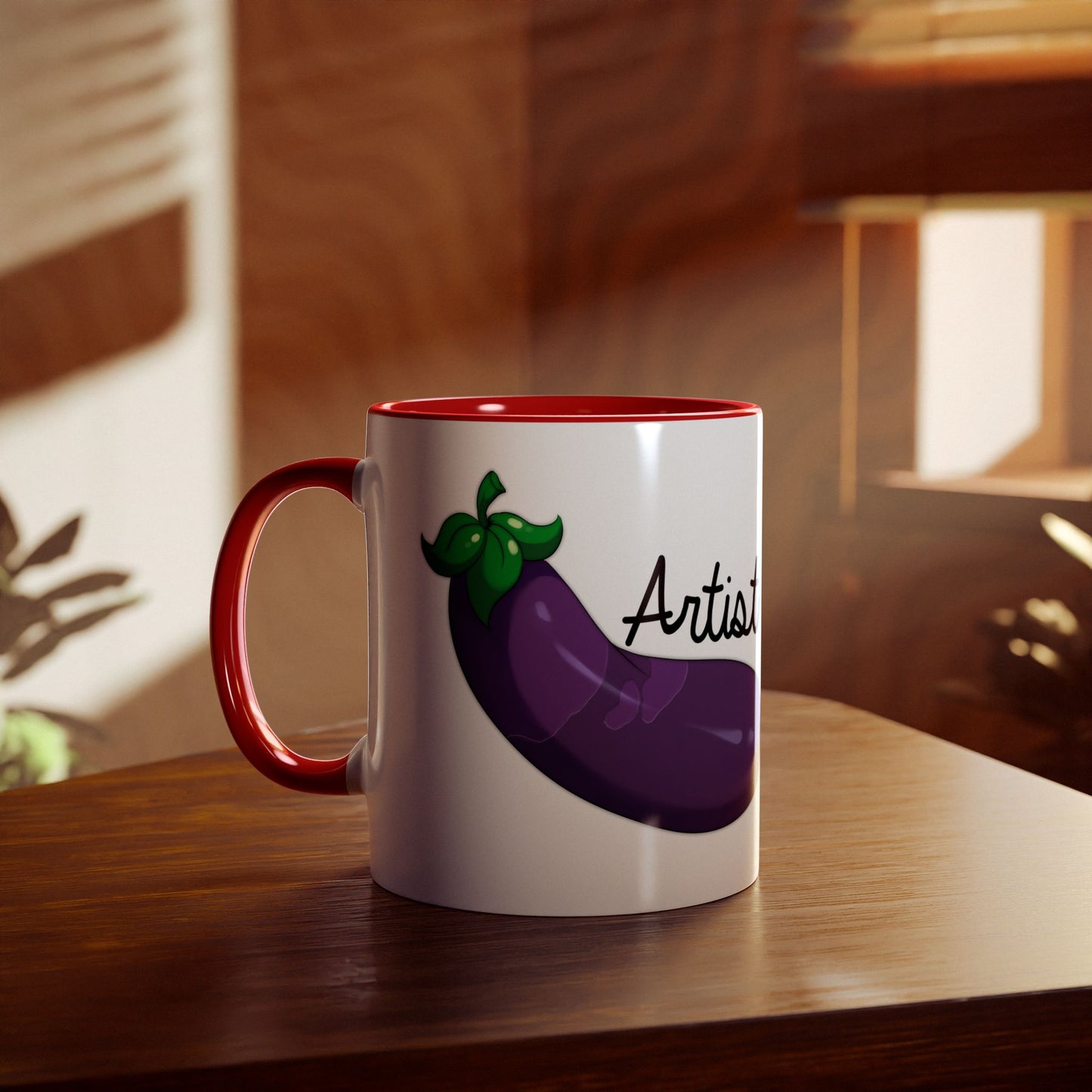 Eggplant Artist Mug, 11oz