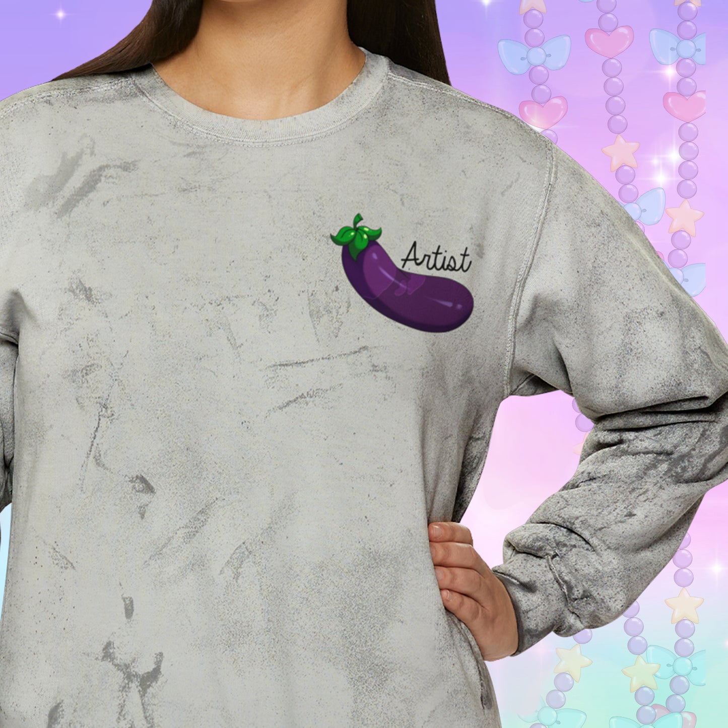 Eggplant Artist Sweatshirt