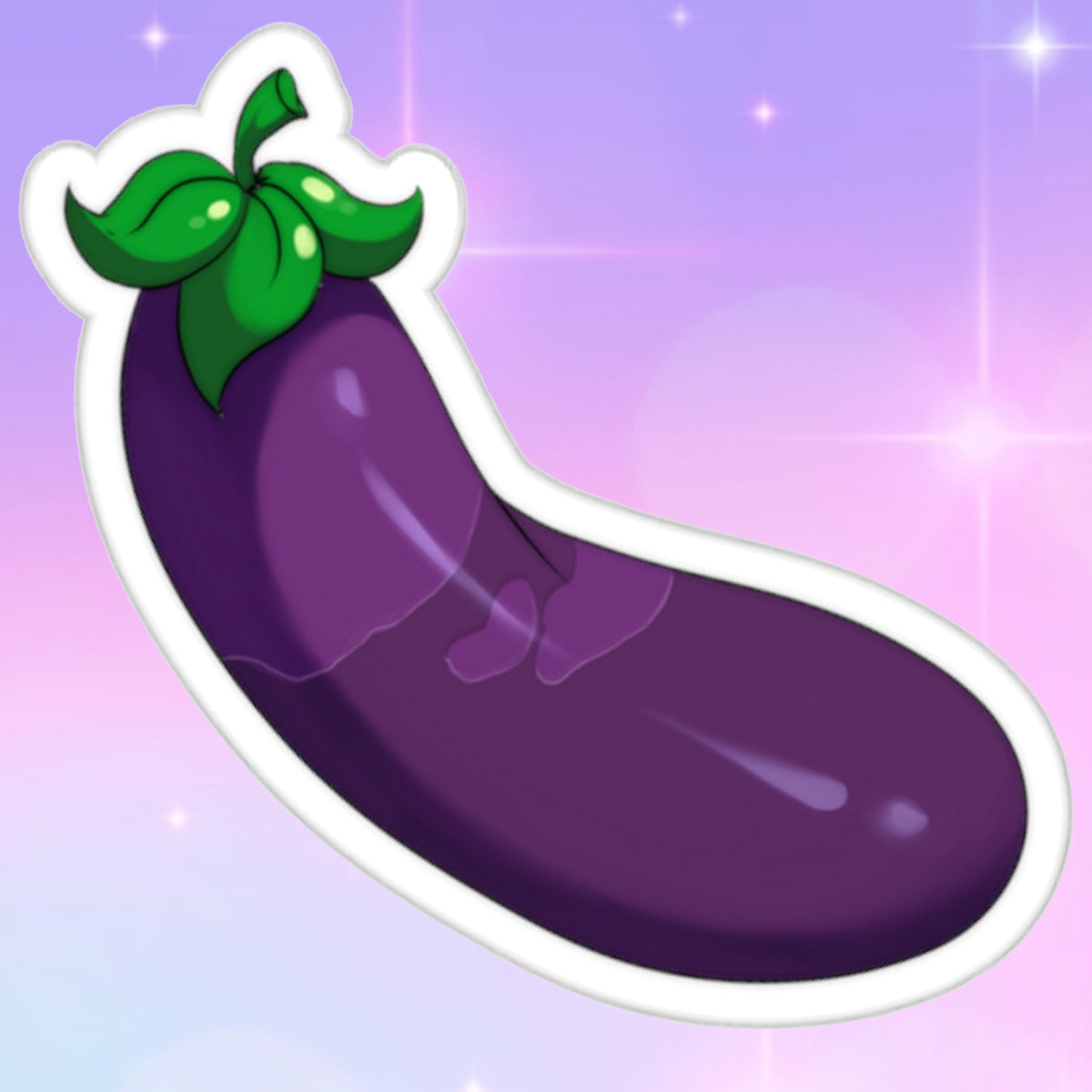 Wet Eggplant Sticker