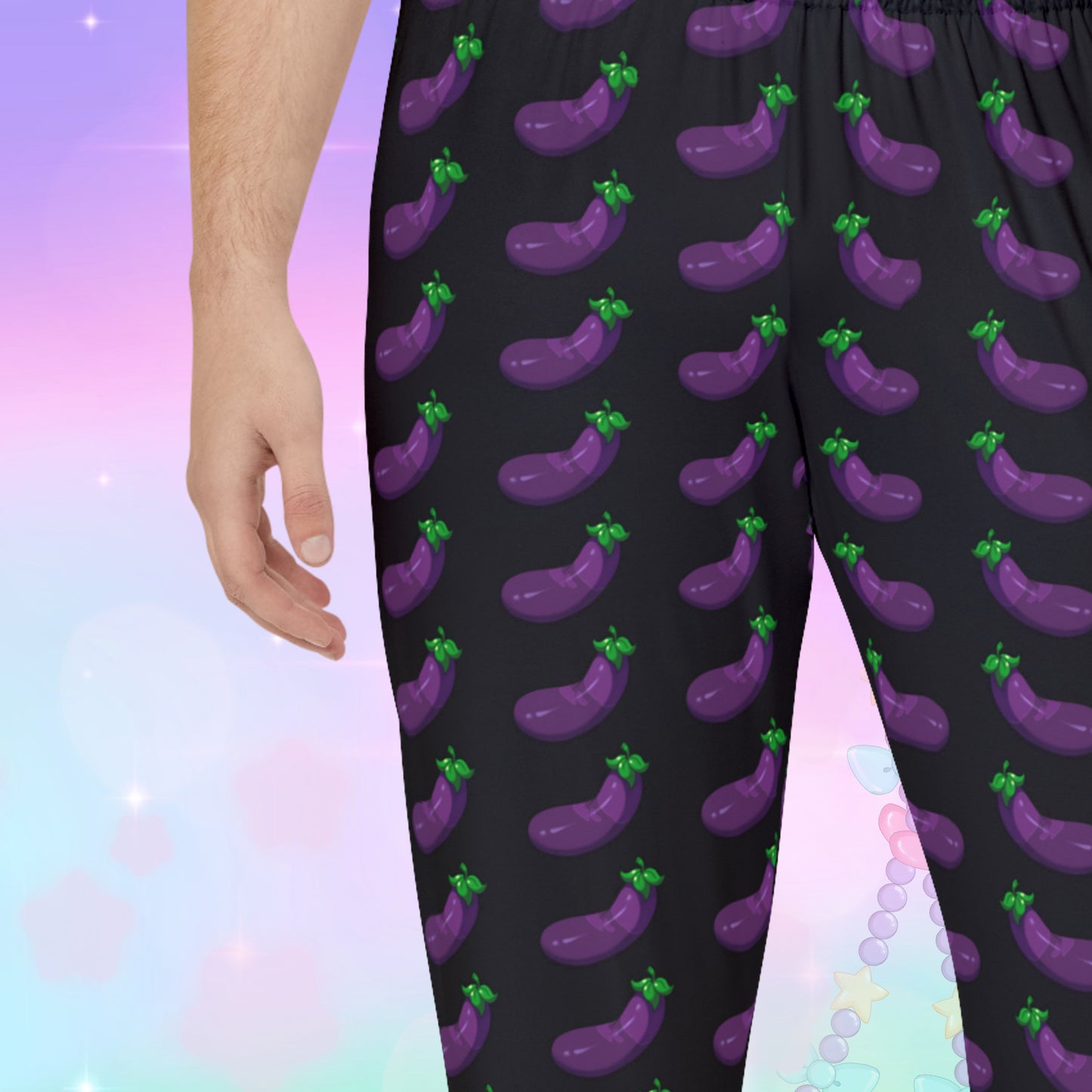 Wet Eggplant Men's Pajama Pants