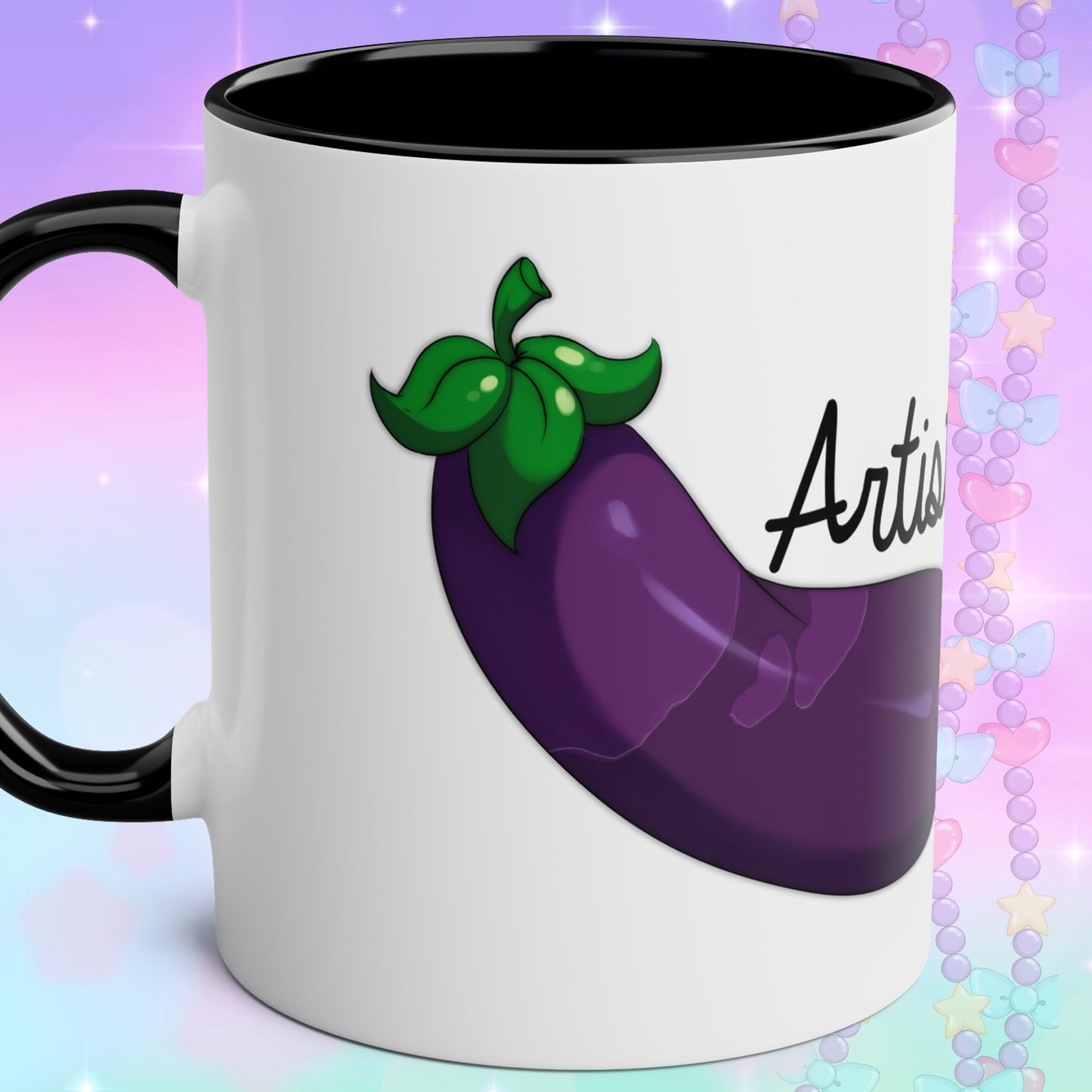 Eggplant Artist Mug, 11oz