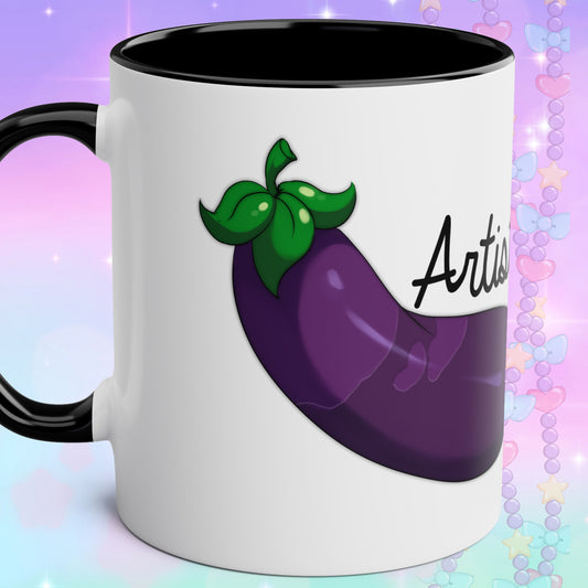 Eggplant Artist Mug, 11oz