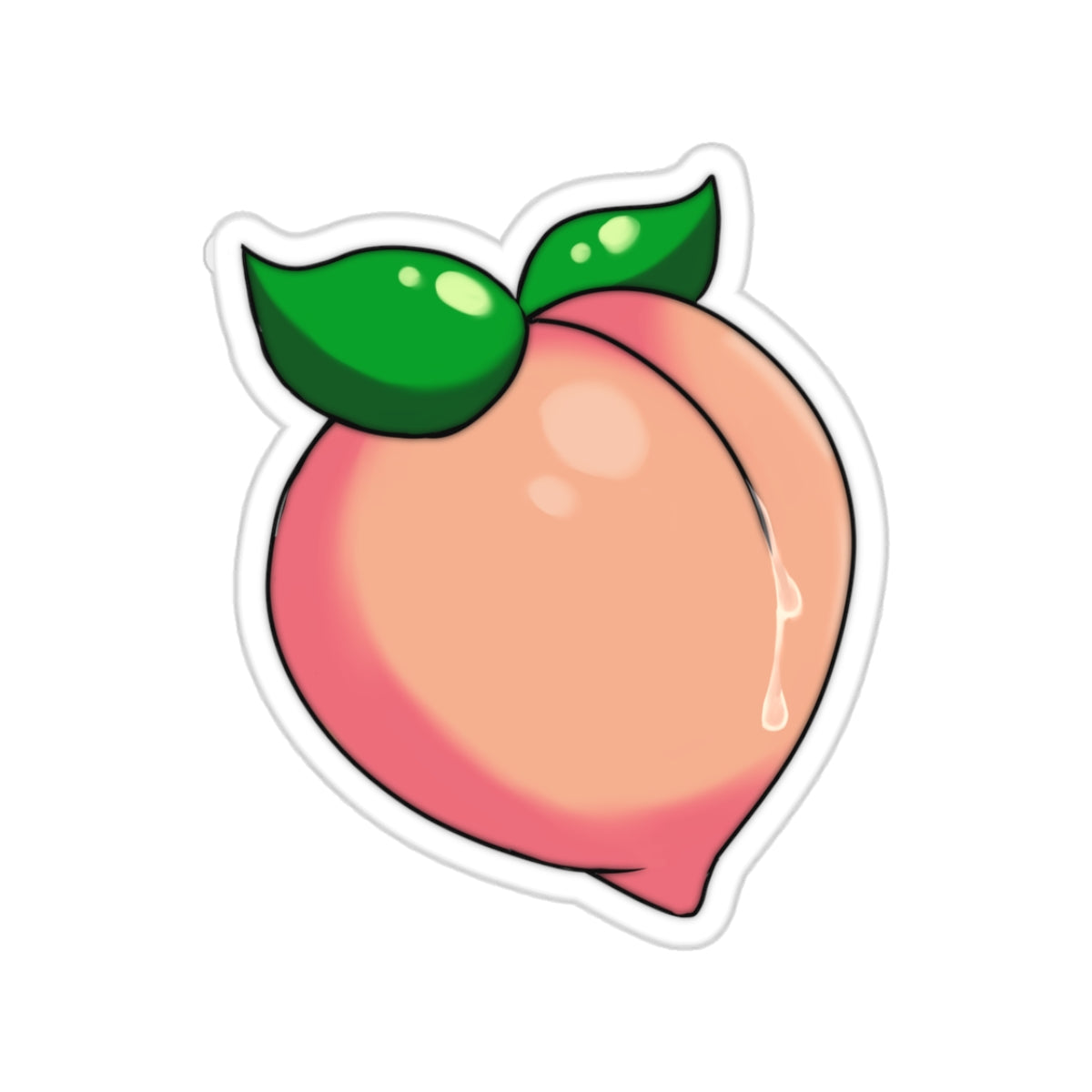 Wet Peach Sticker