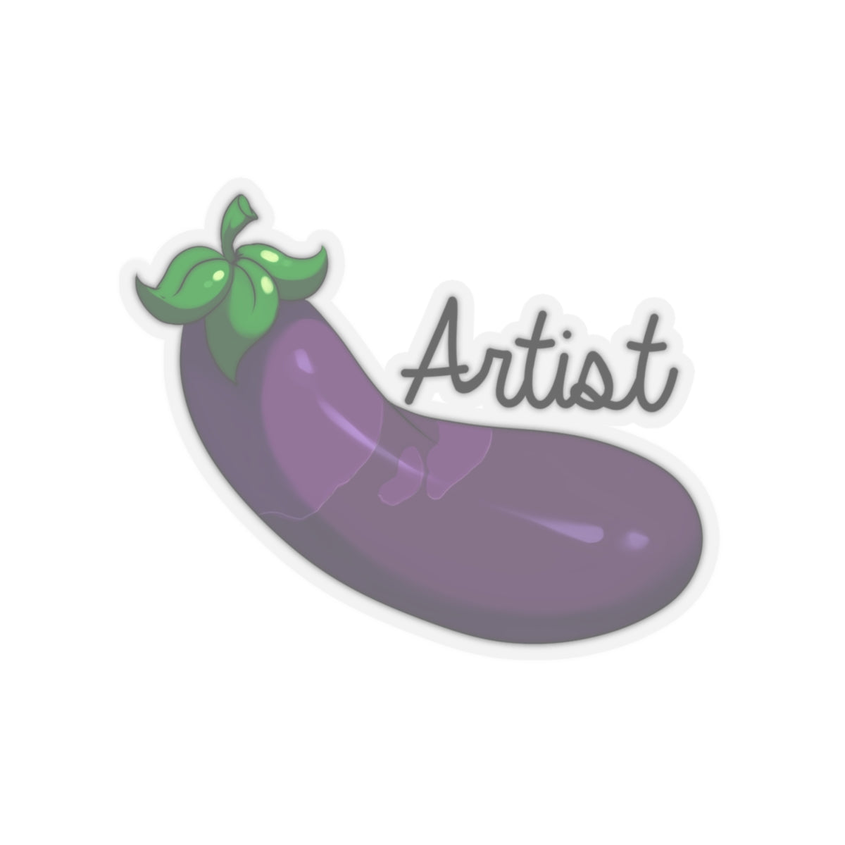 Eggplant Artist Sticker